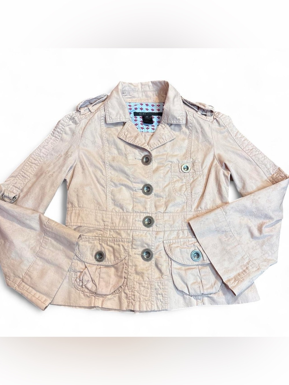 2000s Marc Jacobs Light Pink button up Jacket